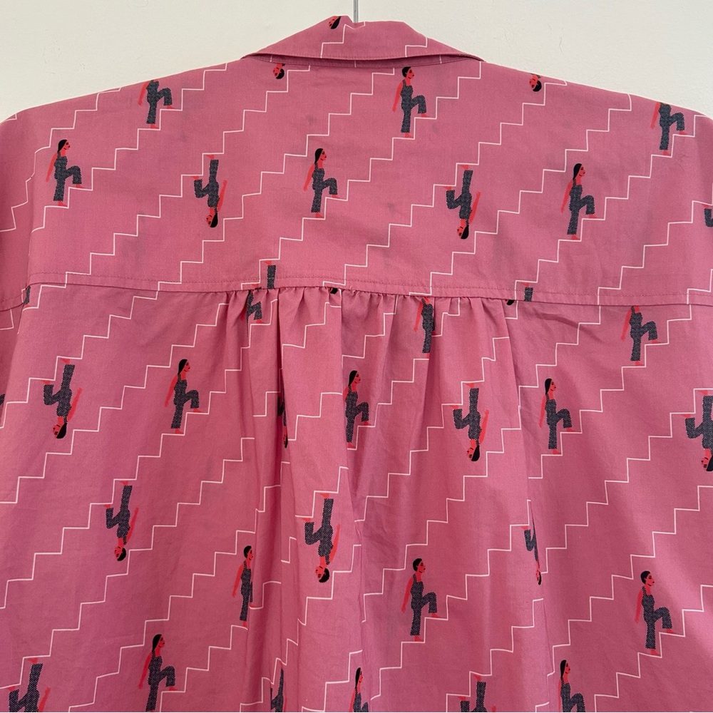 Bonobos Pink Patterned Blouse - image 6